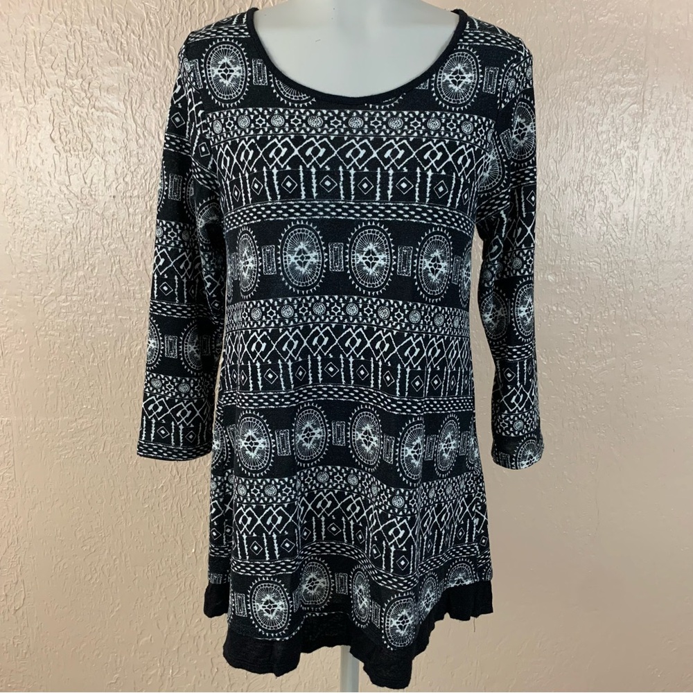 Pink Blush Tribal Print Tunic Top